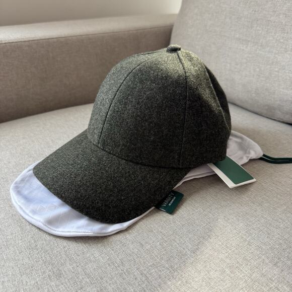 Varsity Headwear Forest Green Adjusting Virgin Wool Six Panel Baseball Cap M NEW - Picture 1 of 8